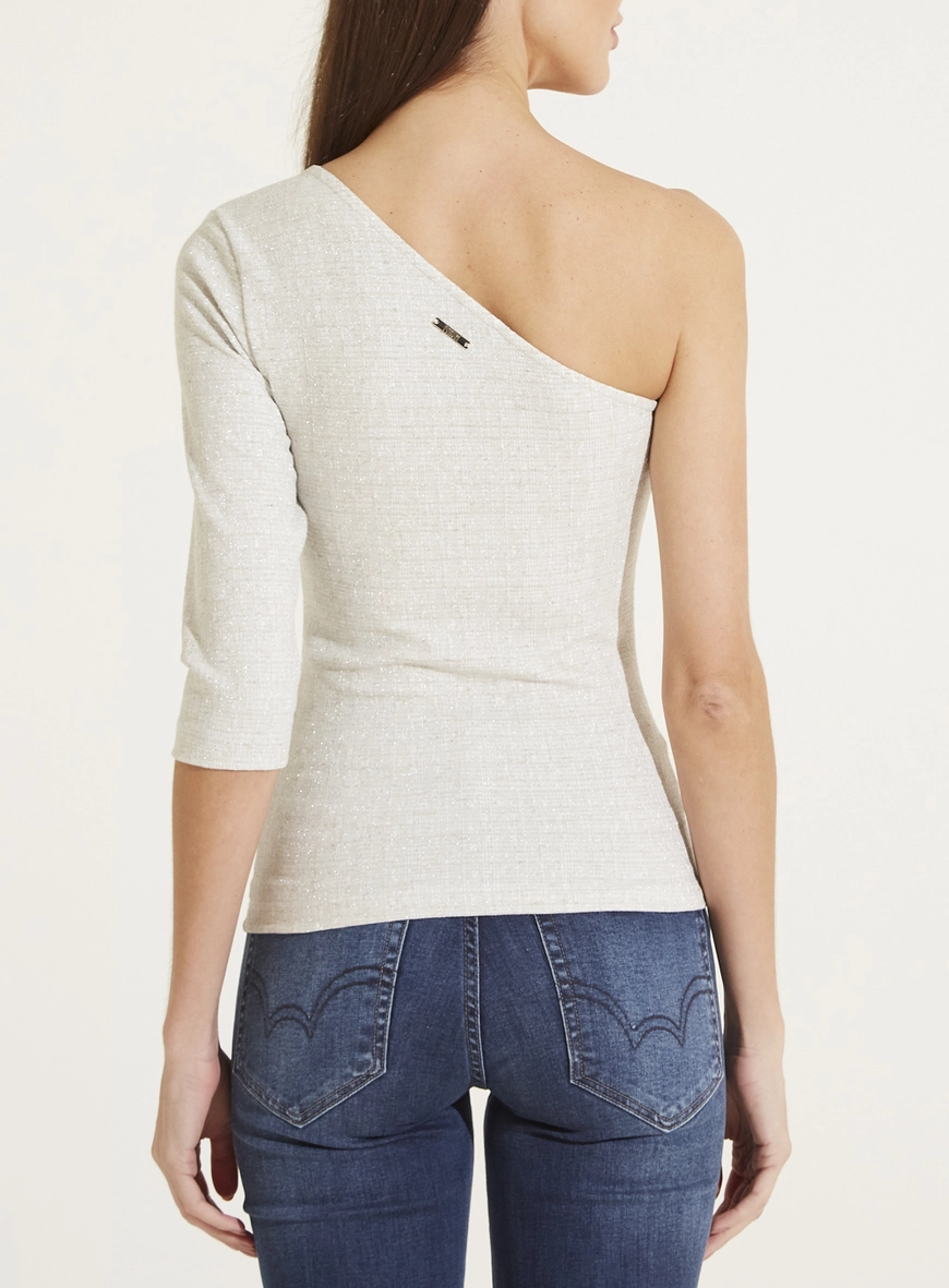 Blusa Linho Metalizada Cinza 2