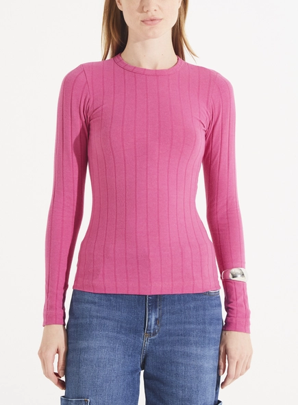 Blusa Feminina Canelada Detalhe Costas
