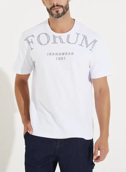 Camiseta Masculina Regular Logo Retrô