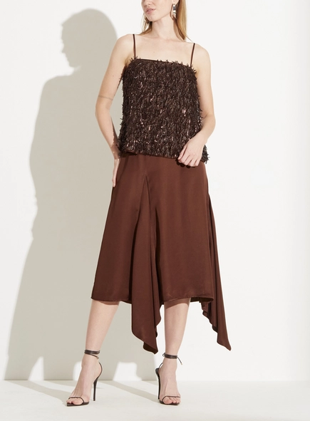 Blusa Solta Com Aplicação E Decote Quadrado