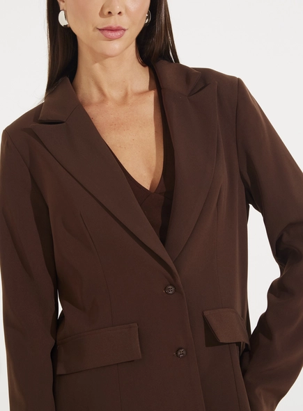Blazer Feminino Acinturado Alfaiataria