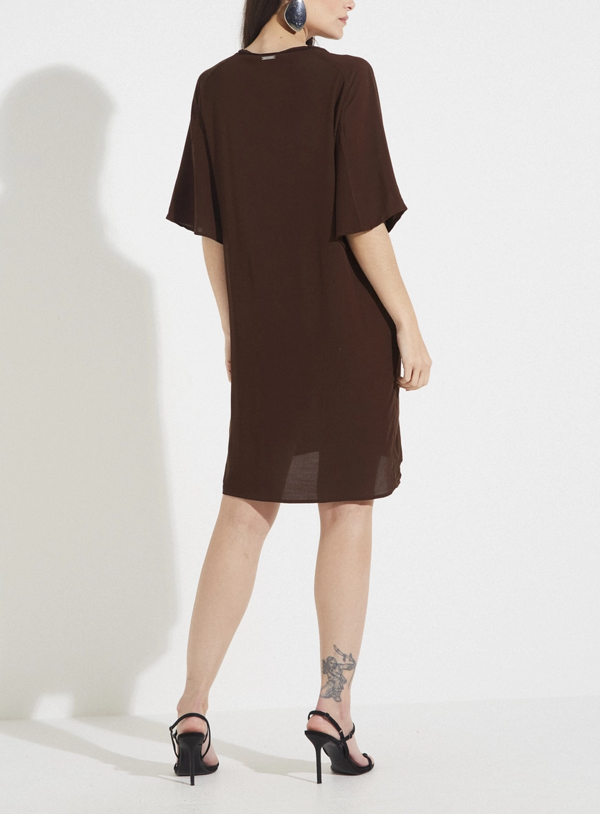 Vestido Forum Marrom Nobuck 3