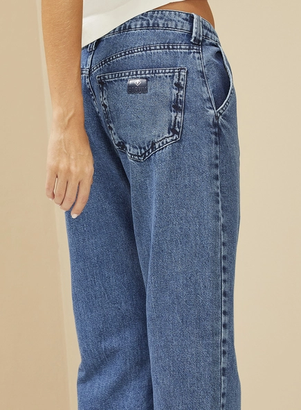 Calça Feminina Jeans Wide Leg - Bella