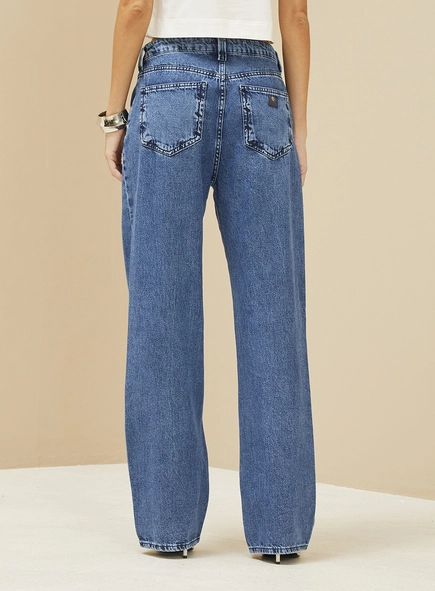 Calça Feminina Jeans Wide Leg - Bella