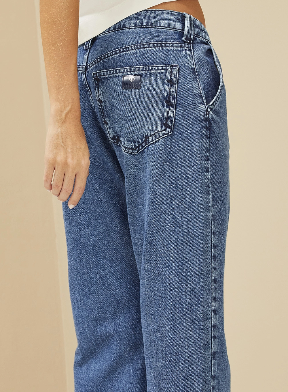 Calça Feminina Jeans Wide Leg - Bella Índigo 3
