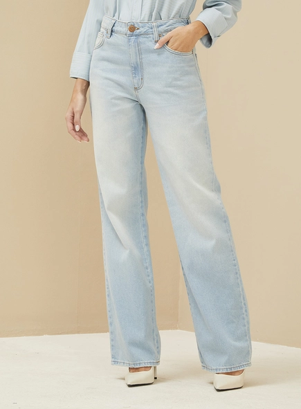 Calça Feminina Jeans Wide Leg - Raquel
