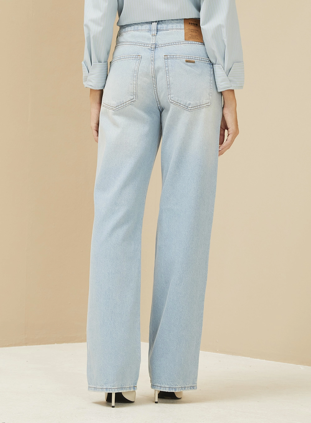 Calça Feminina Jeans Wide Leg - Raquel Índigo 4