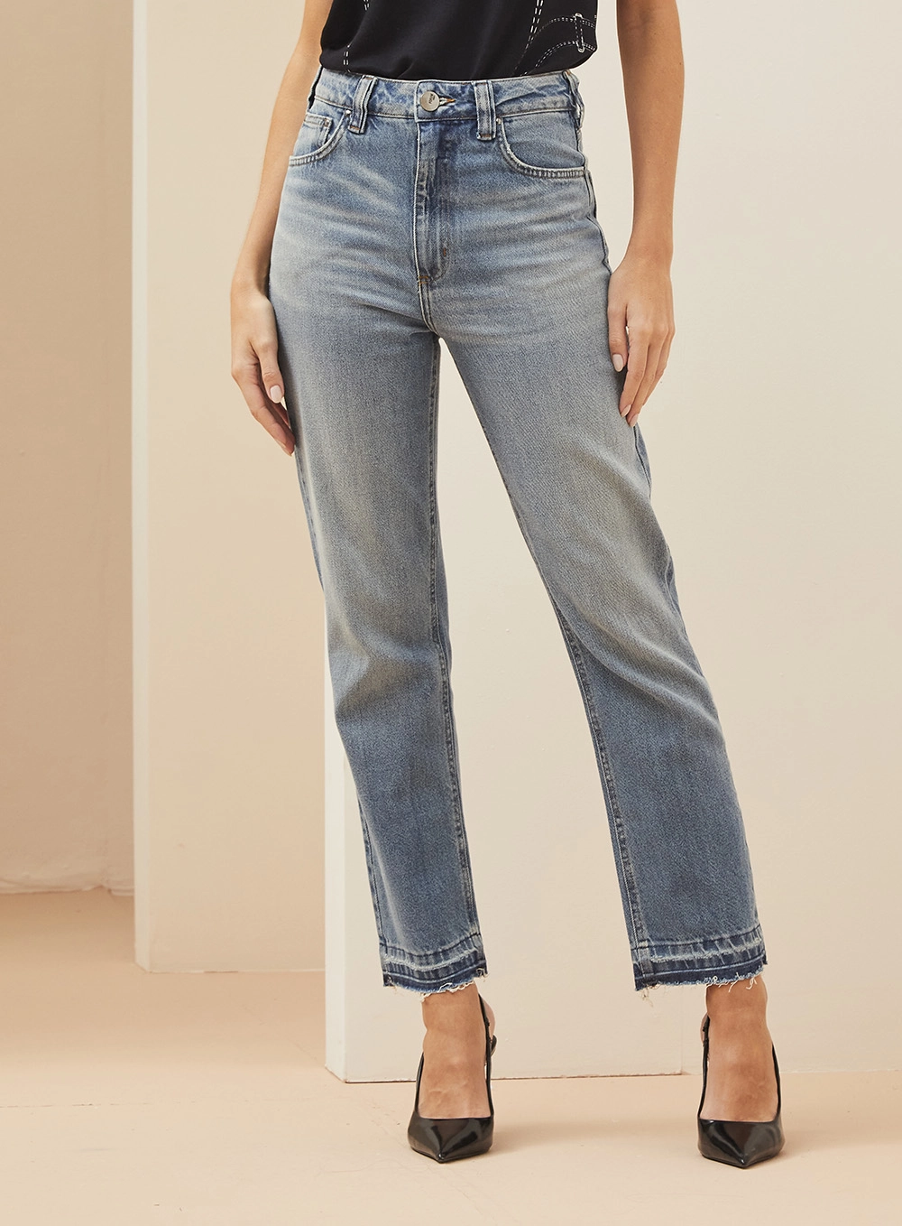 Calça Feminina Jeans -  Nadia Índigo 2