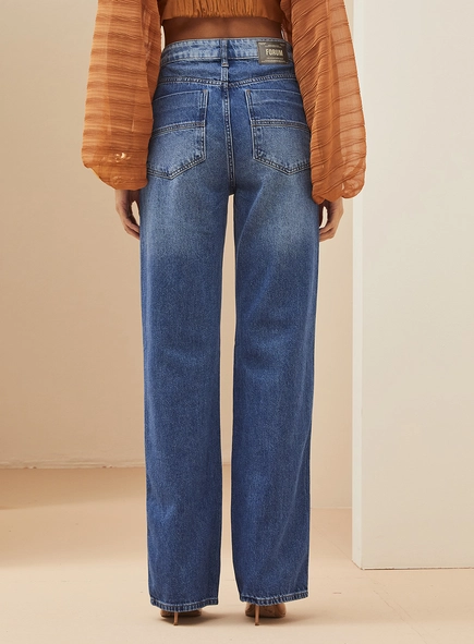 Calça Feminina Jeans Reta -  Bella