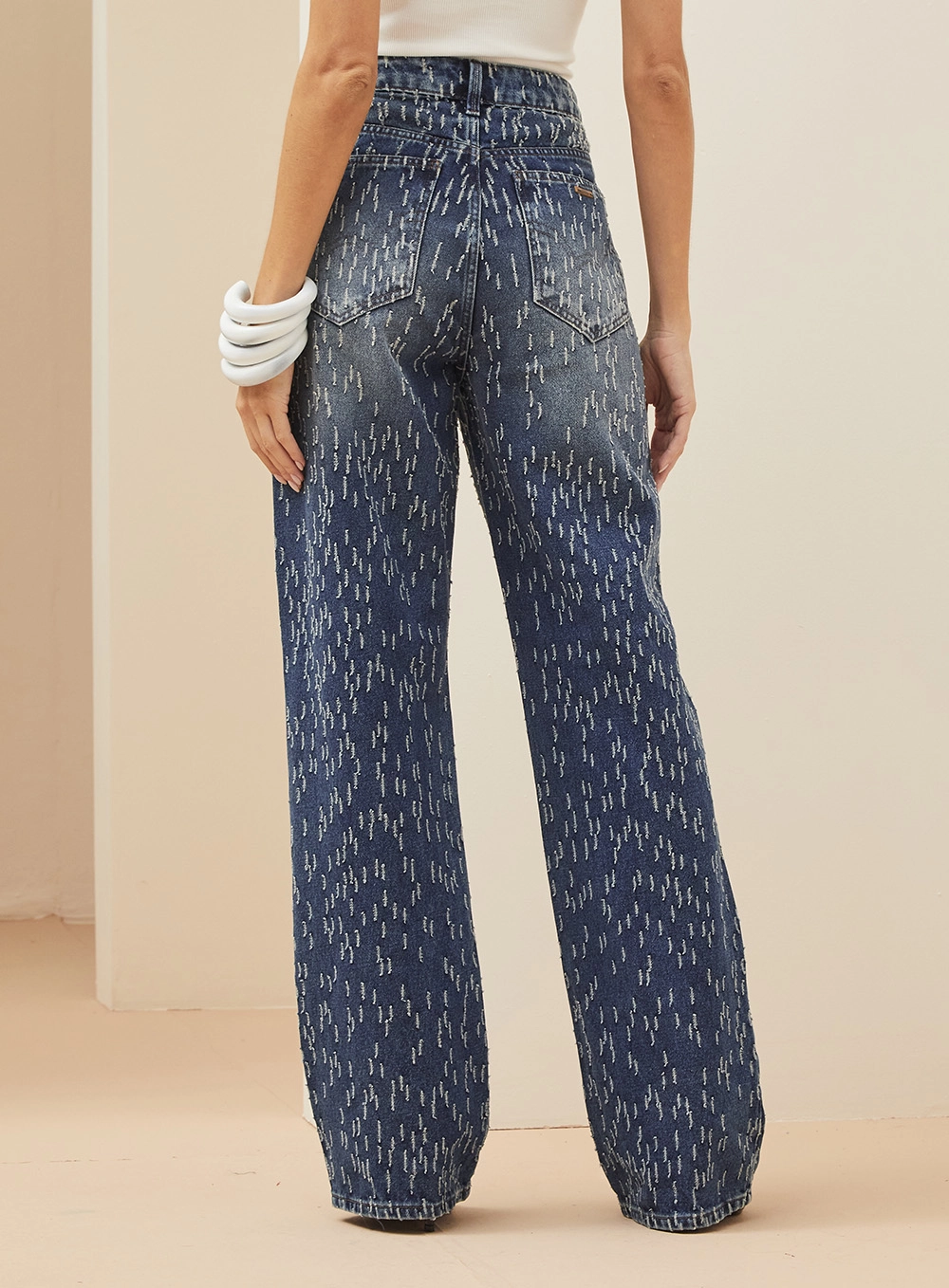 Calça Jeans Feminina Wide Leg - Raquel Índigo 3