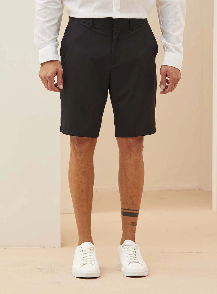 Bermuda Masculina Em Alfaiataria St Barths Preto 2