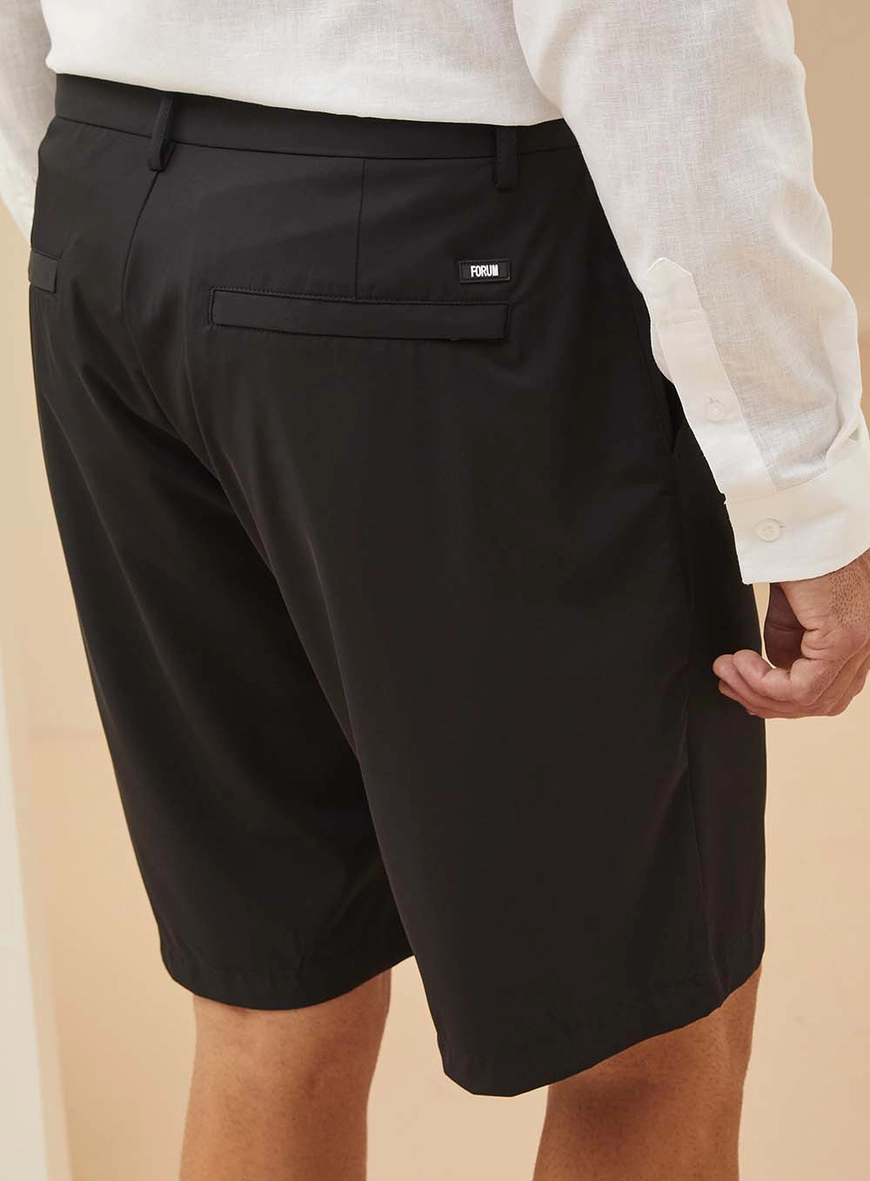 Bermuda Masculina Em Alfaiataria St Barths Preto 3