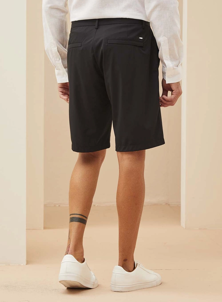 Bermuda Masculina Em Alfaiataria St Barths Preto 4