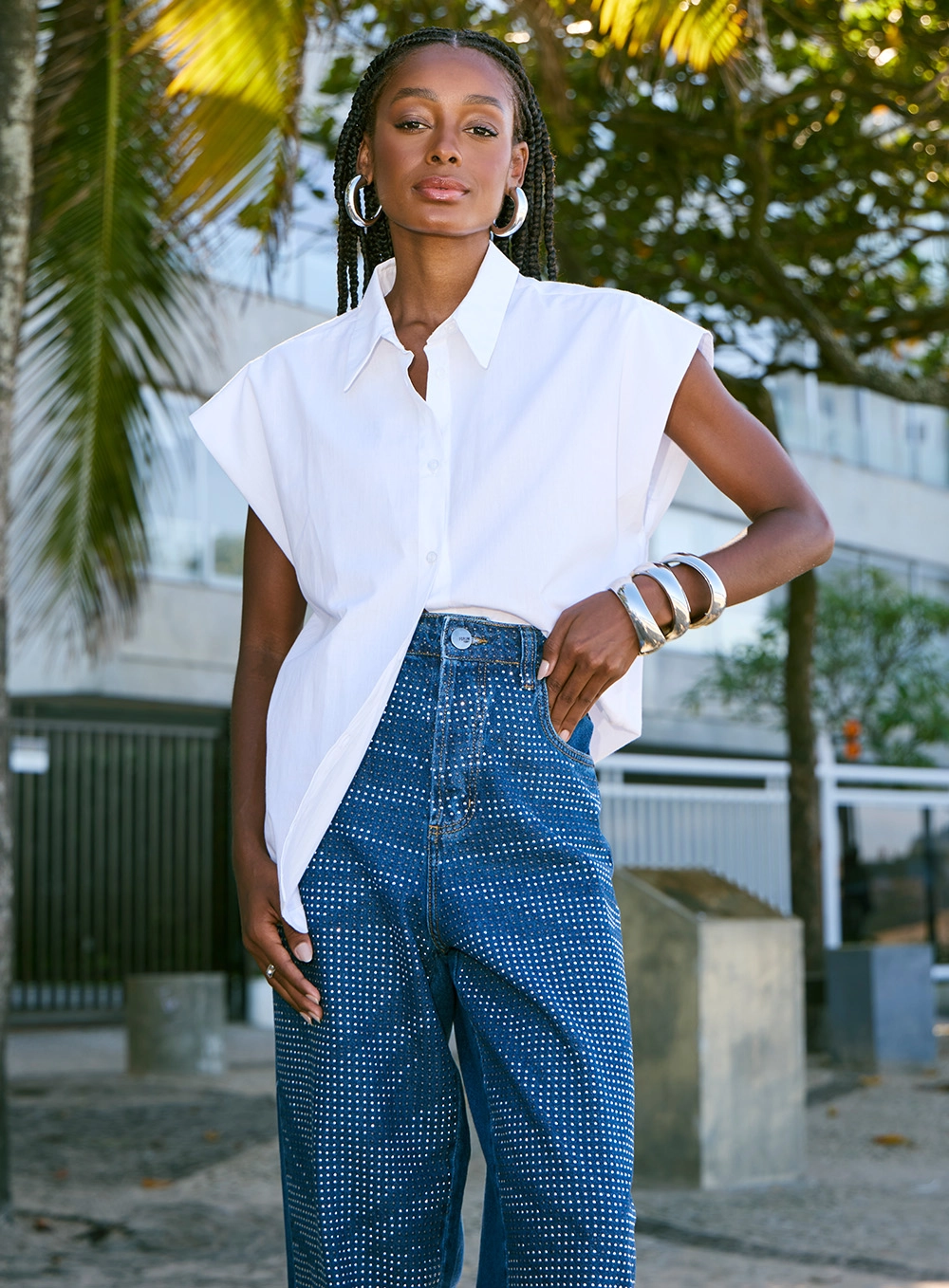 Camisa Feminina Reta Muscle Branco 2