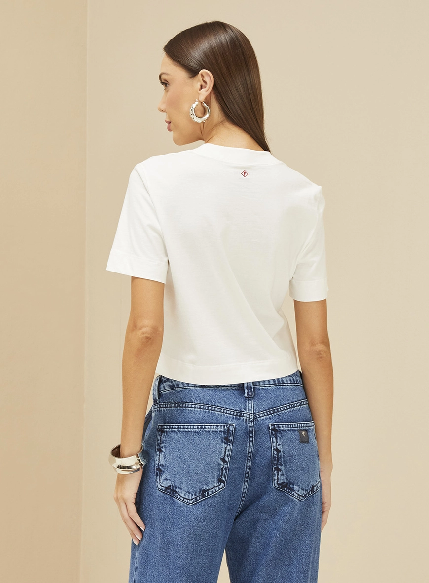 Camiseta Feminina Confy Manga Curta Off Shell 7