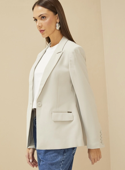 Blazer Feminino Alfaiataria Acinturado