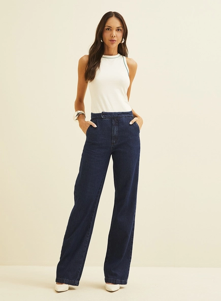 Calça Jeans Feminina Reta