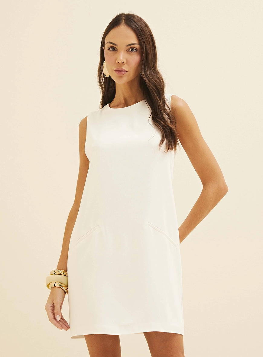 Vestido Curto Reto Off Shell 2