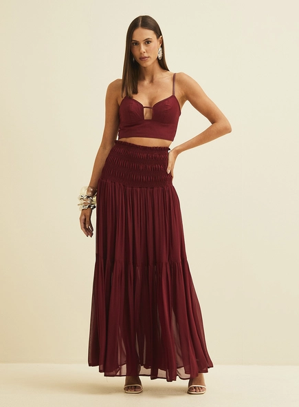 Top Ajustado Com Detalhe Em Lastex