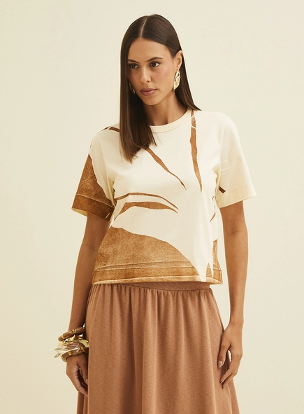 Camiseta Estampada Manga Curta