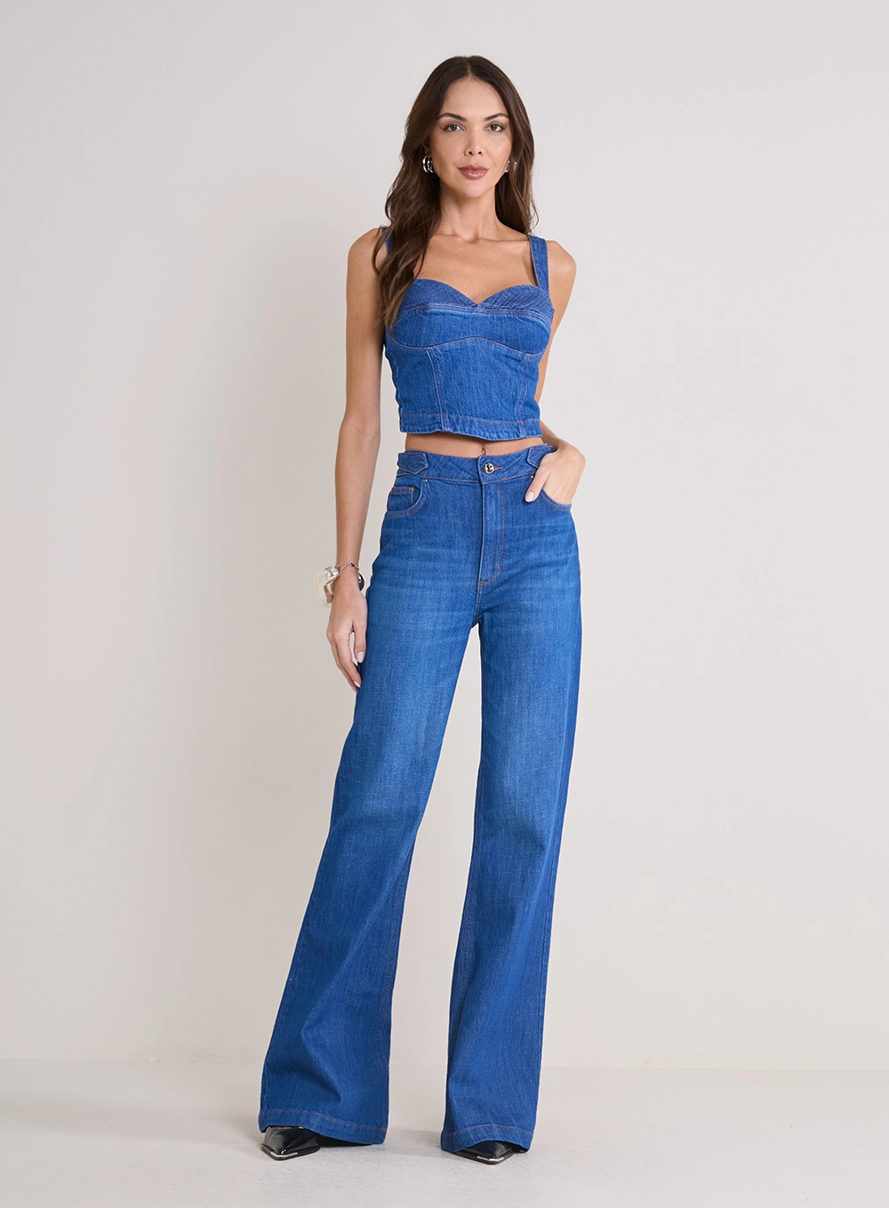 Calça Jeans Feminina Louise Índigo 1