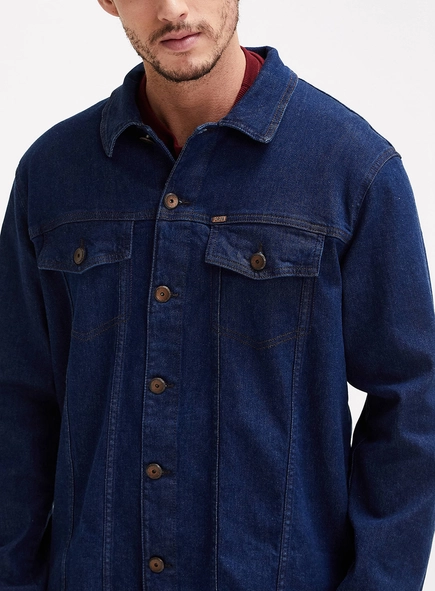 Jaqueta Jeans Masculina Slim Fit