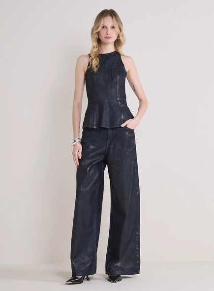 Blusa Jeans Estruturado