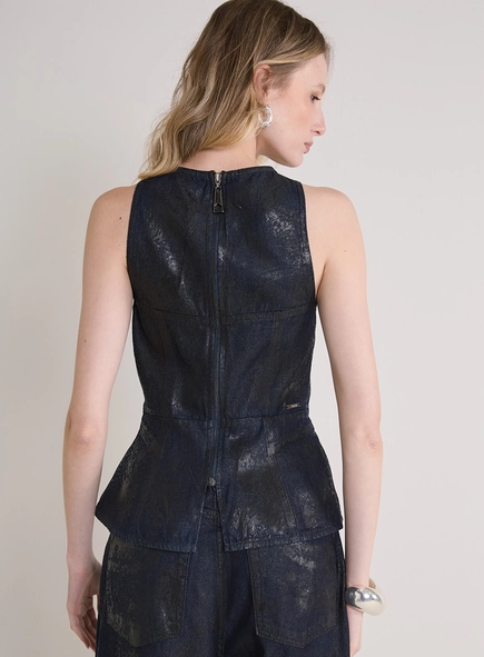 Blusa Jeans Estruturado