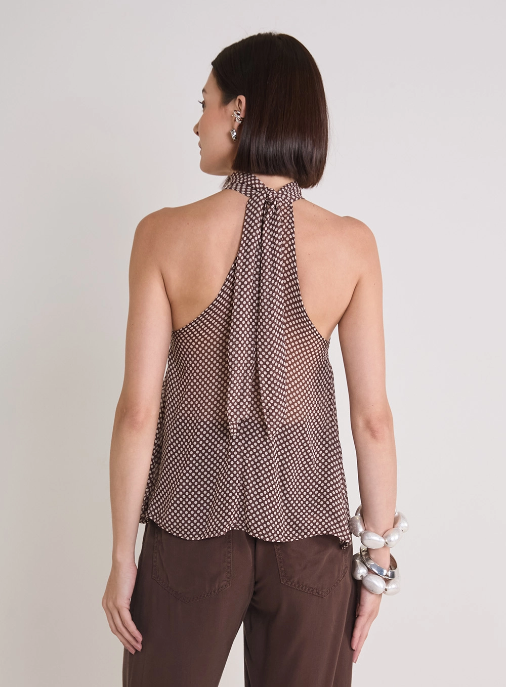 Blusa Estampada Halter Com Amarração Estampados 3