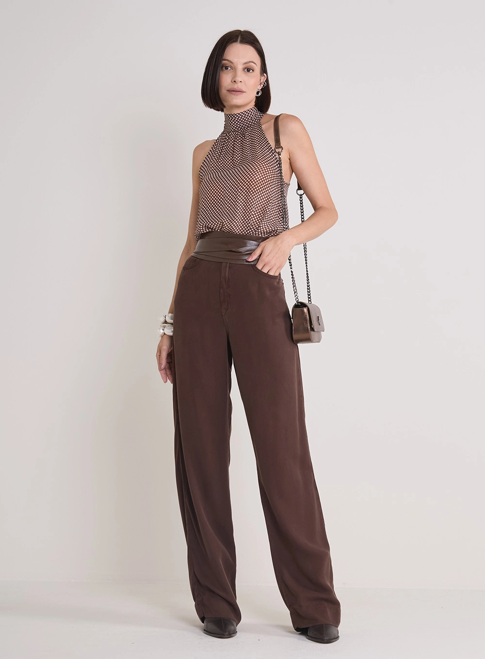 Blusa Estampada Halter Com Amarração Estampados 4