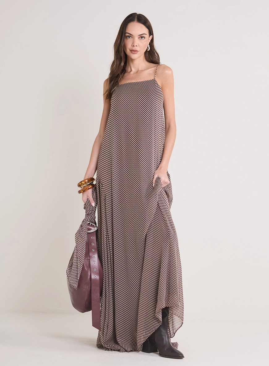 Vestido Longo Estampado Estampados 1