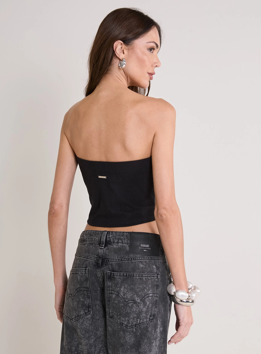 Top Tomara Que Caia Em Pu Preto 3