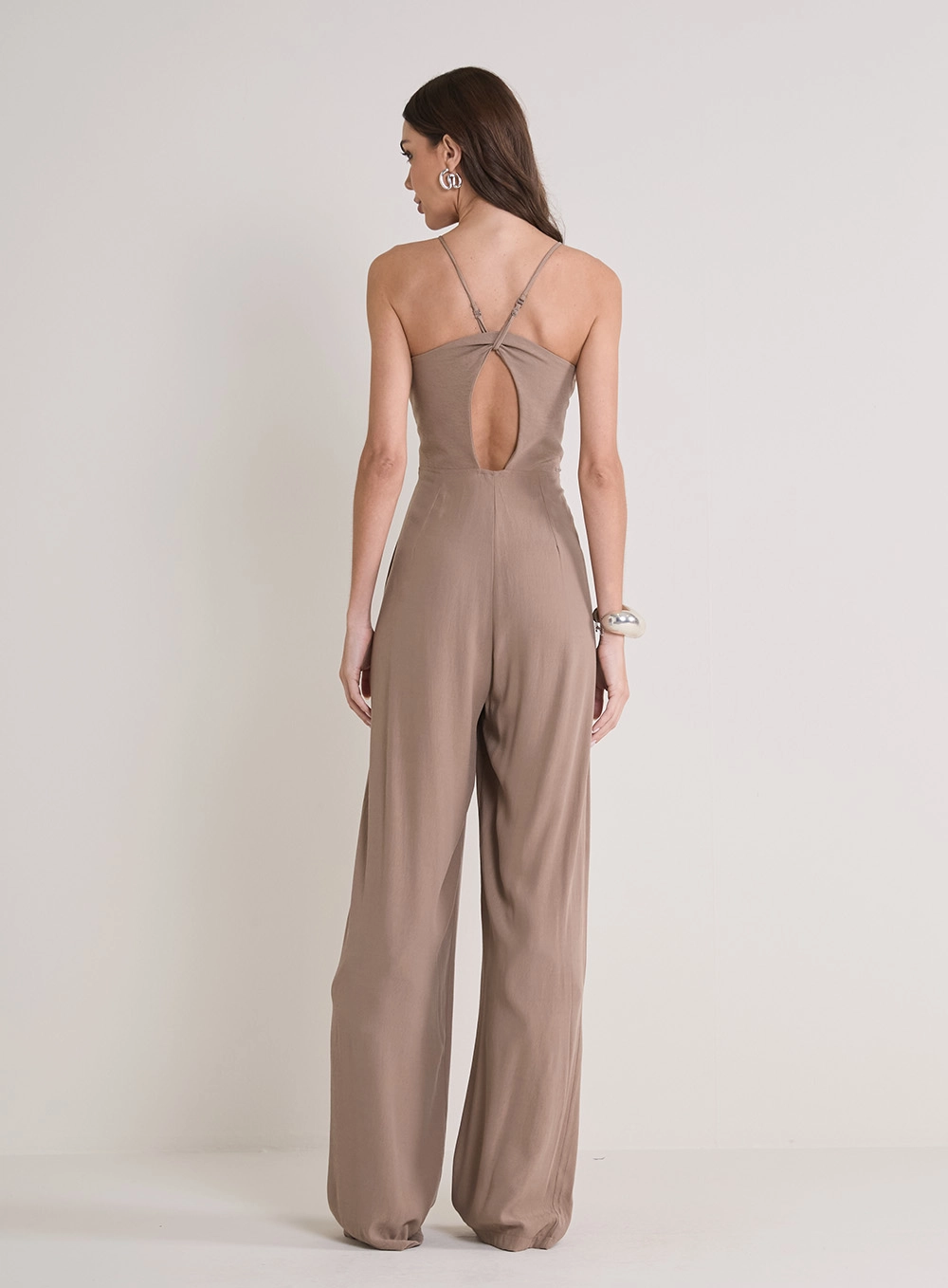 Macacão Reto Marrom 2