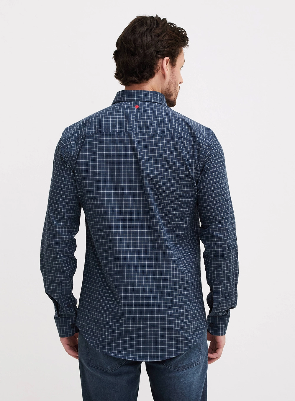 Camisa Masculina Slim Fit Xadrez Estampados 4