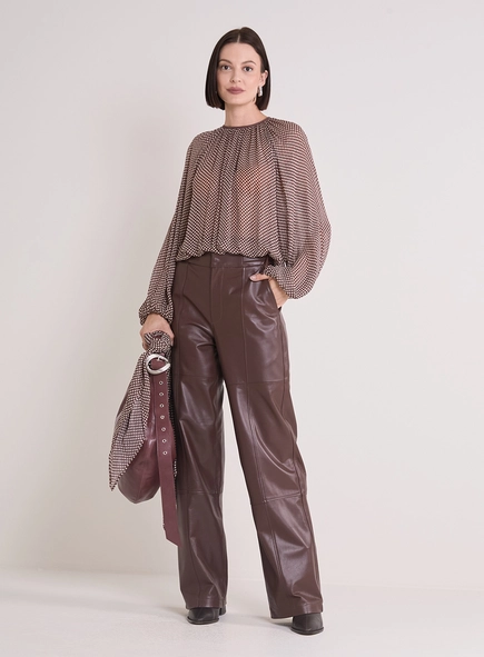 Blusa De Manga Longa Estampada