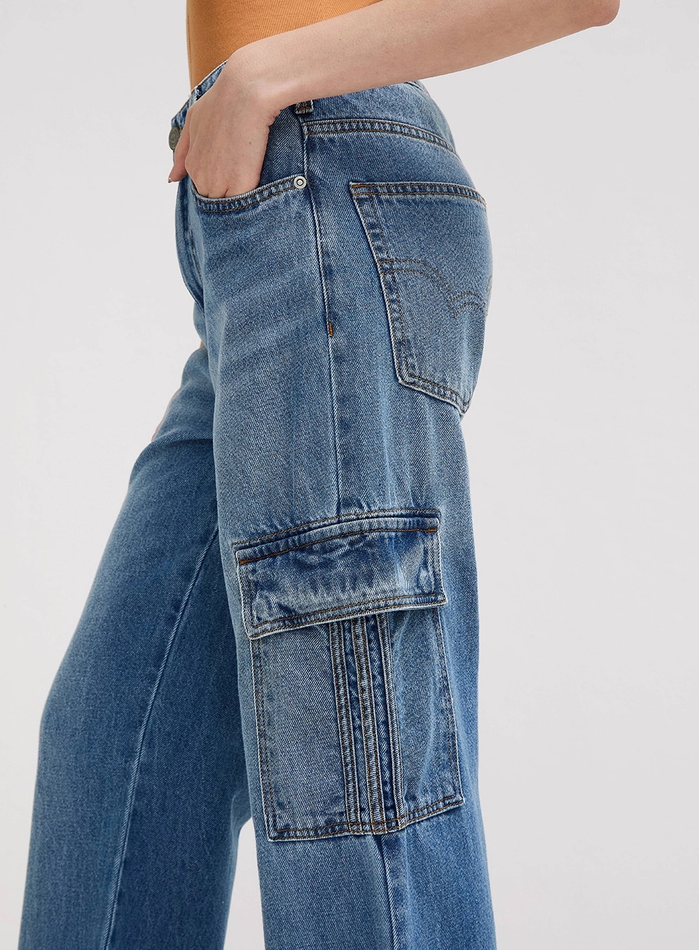 Calça Jeans Feminina Raquel Wide Leg Índigo 3