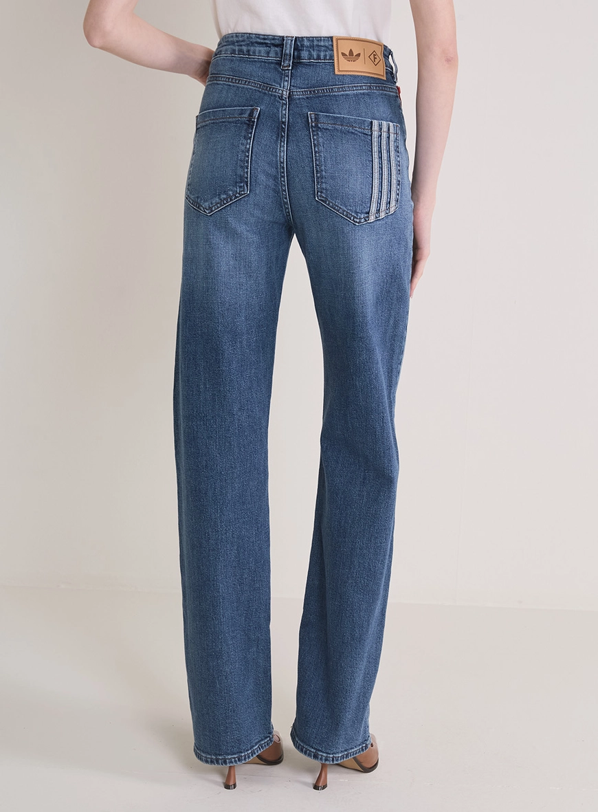 Calça Jeans Reta Unissex - Forum | Adidas Indigo Fem 2