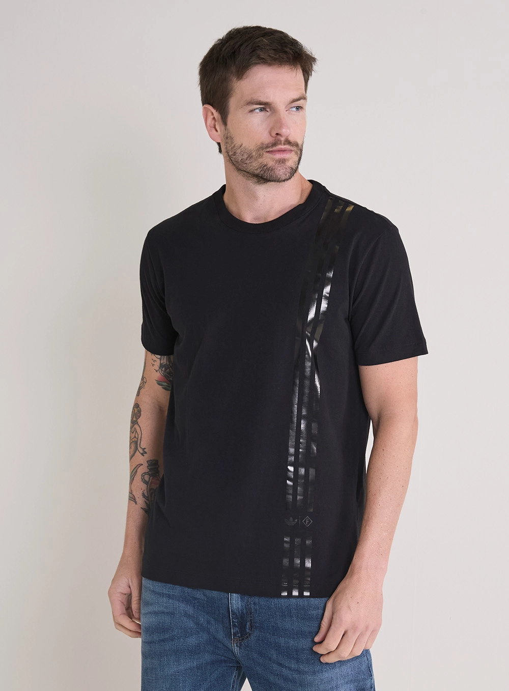 Camiseta Masculina New Slim - Forum | Adidas Preto 2
