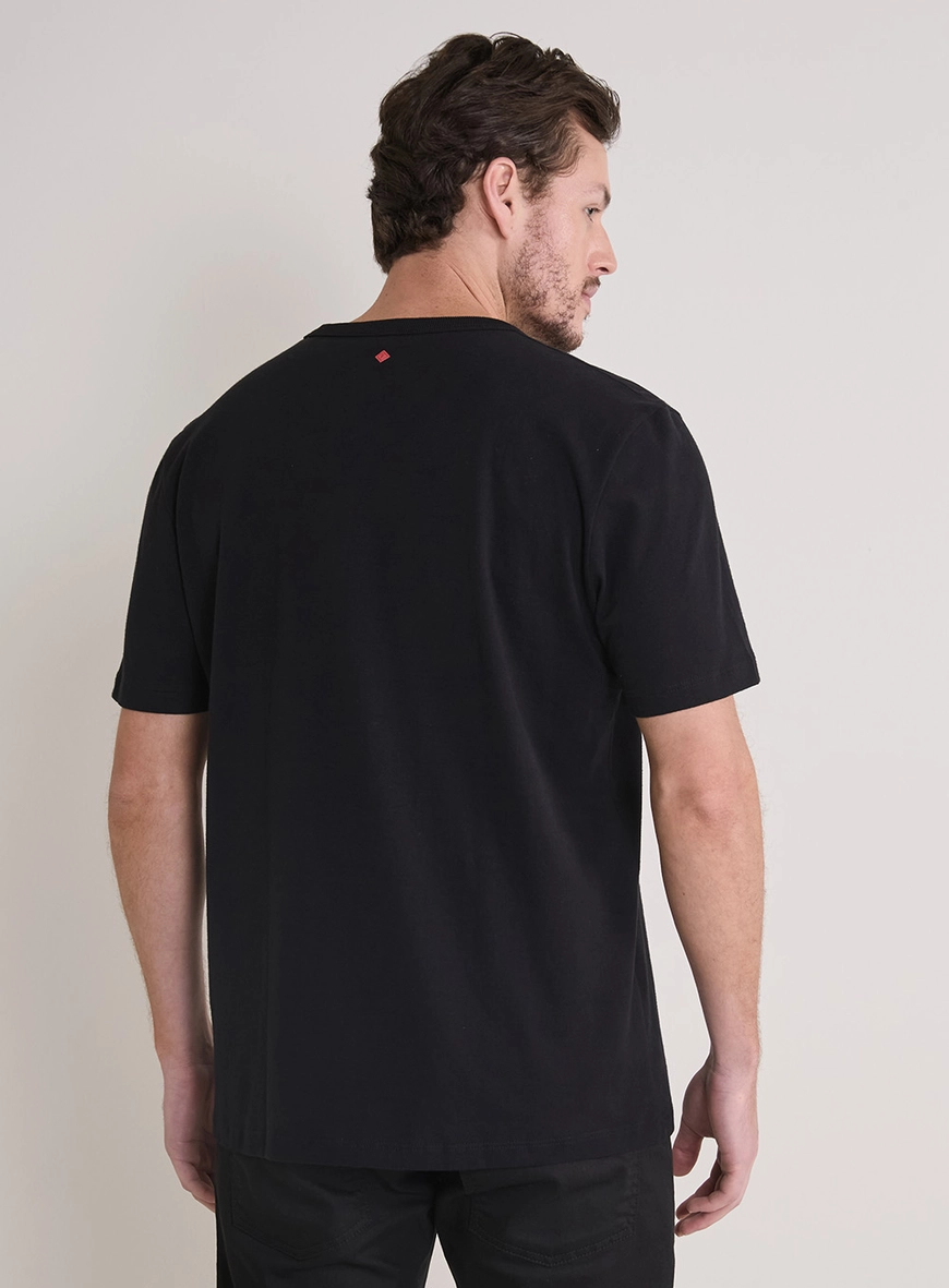 Camiseta Masculina New Box Com Estampa Preto 3