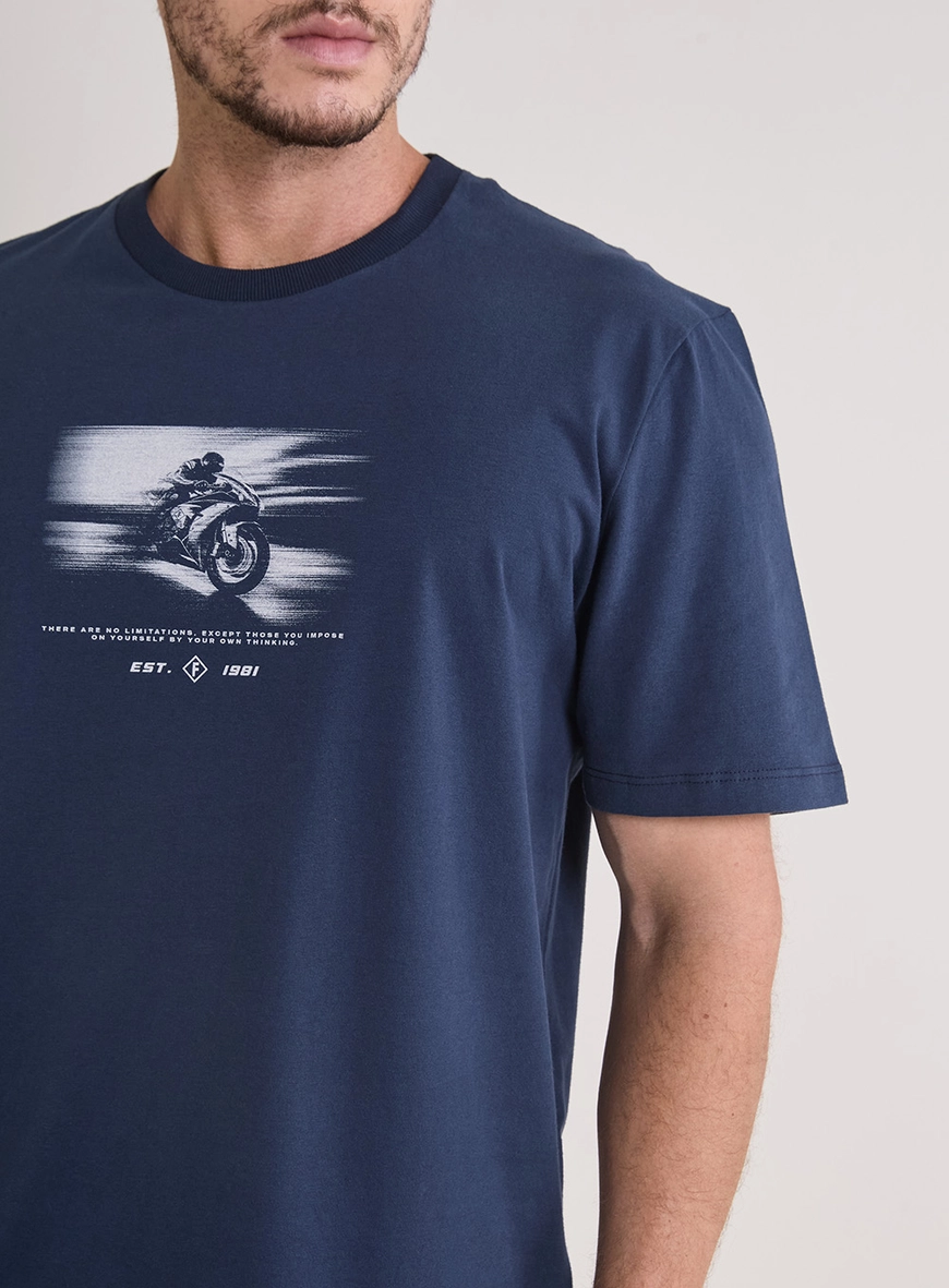 Camiseta Masculina New Box Azul 2