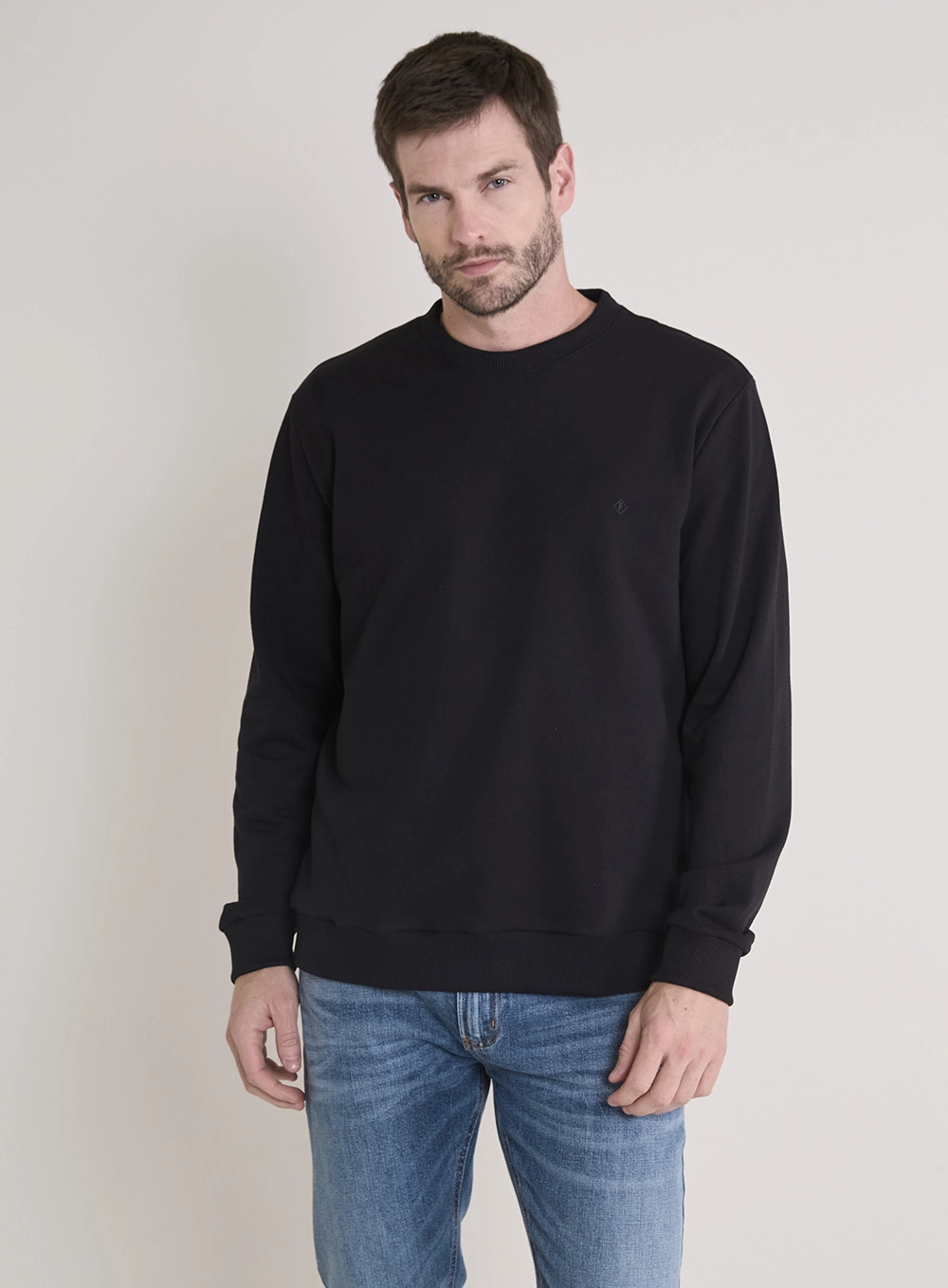 Blusão Moletom Masculino New Comfort Básico Preto 2