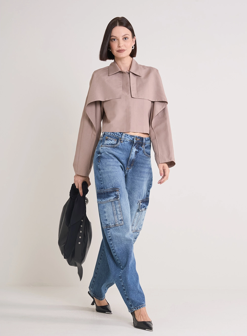 Casaco Feminino Alfaiataria Estruturado Marrom 4