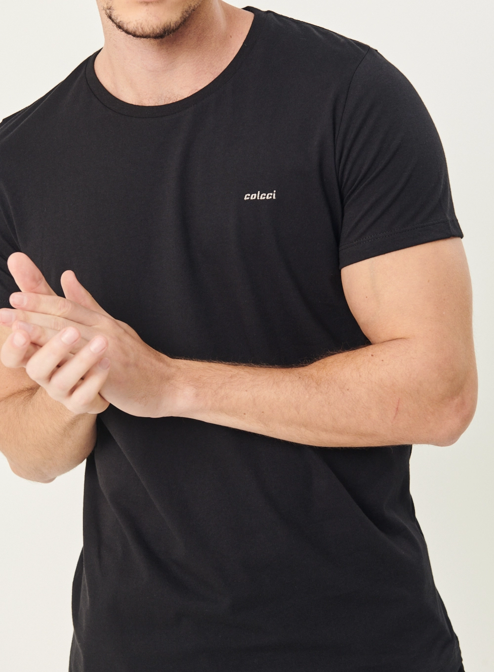 Camiseta Masculina Essential Algodão Preto