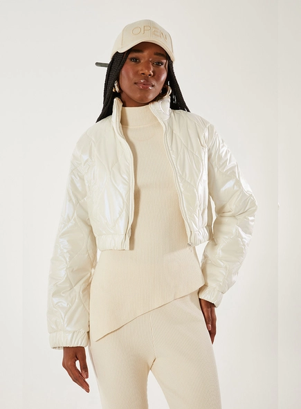 Jaqueta Puffer Acetinada