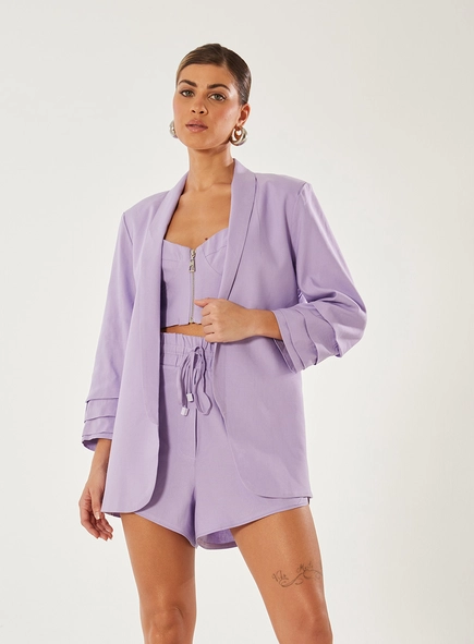 Blazer Alfaiataria Com Detalhe Pregas
