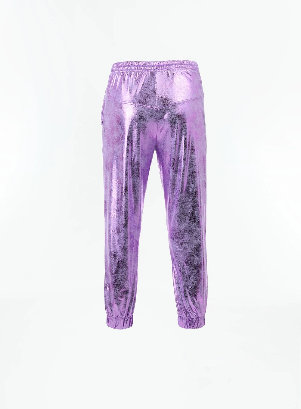 Calça Jogger Metalizada Lilás 2