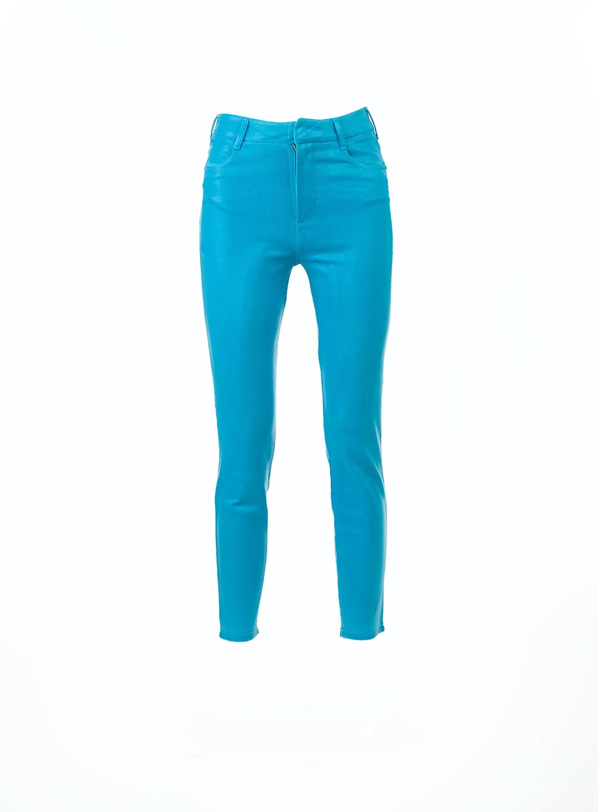 Calça Sarja Resinada Marina Azul  1