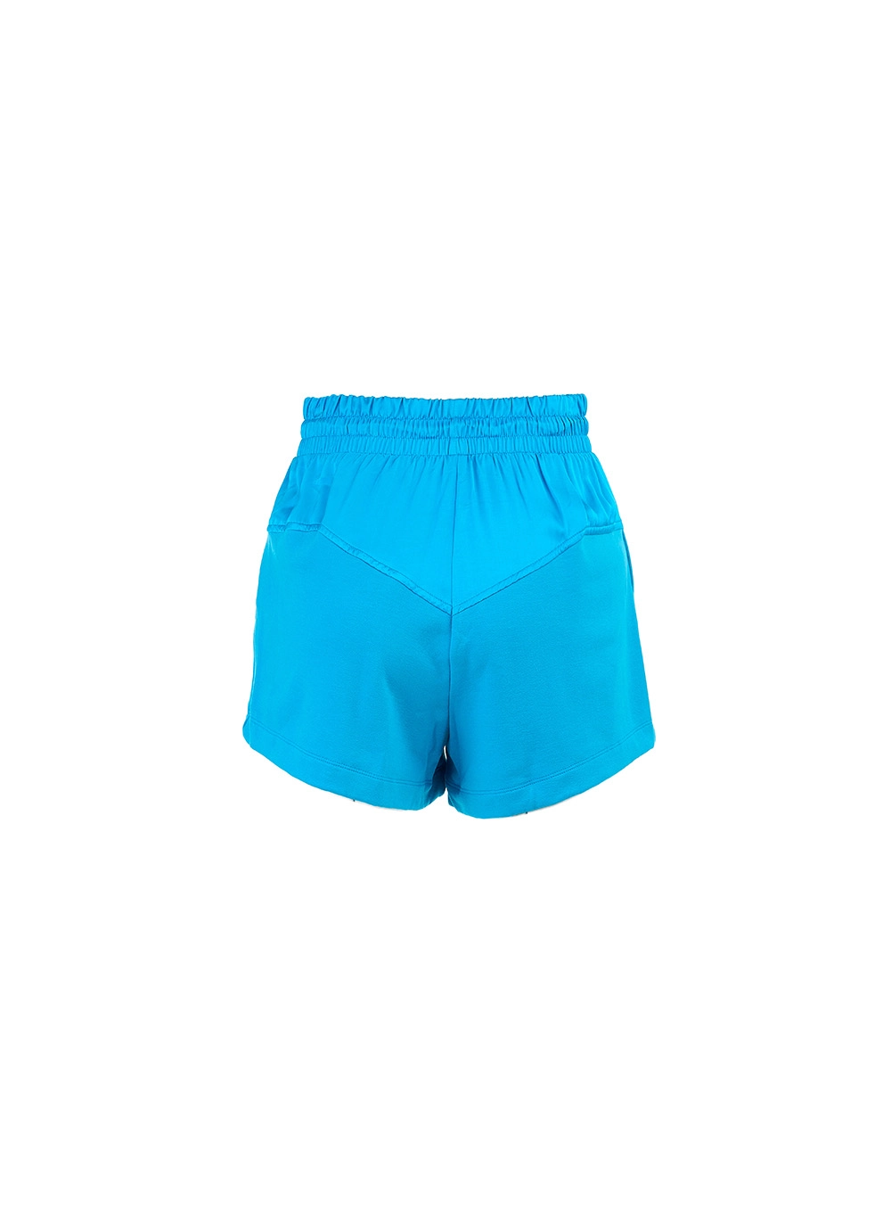 Short Comfort Cintura Alta Com Aplicação Azul 2