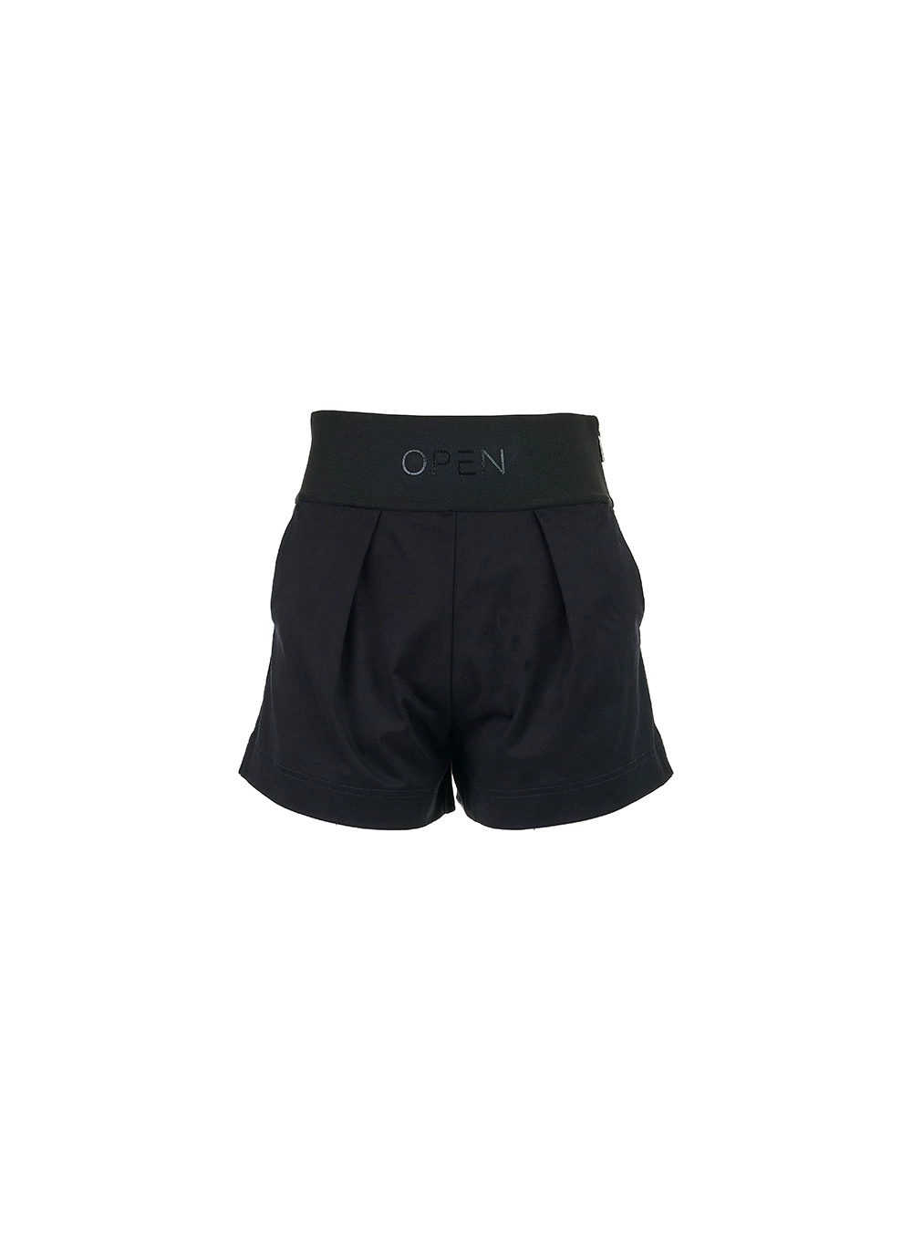 Short Open Com Elástico Preto 1