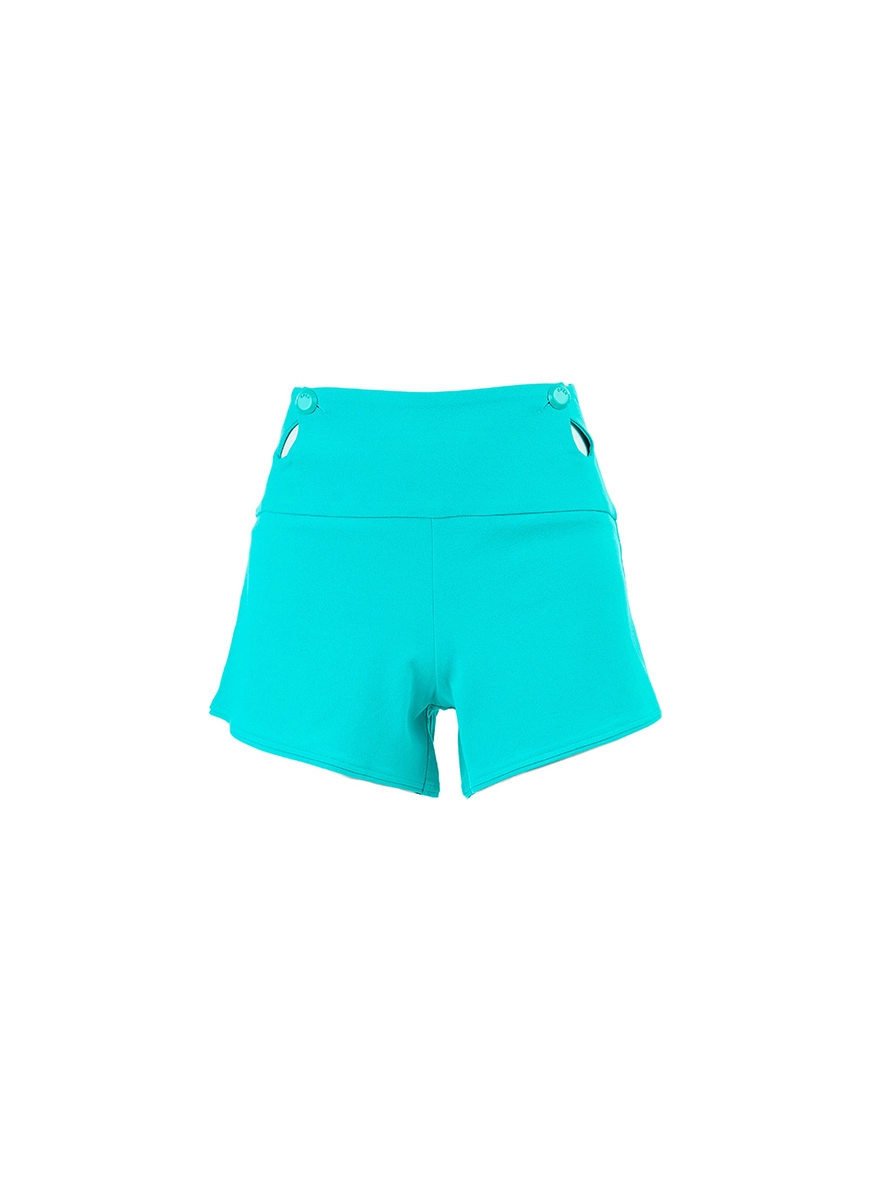 Short Alfaiataria Com Recortes Verde 1
